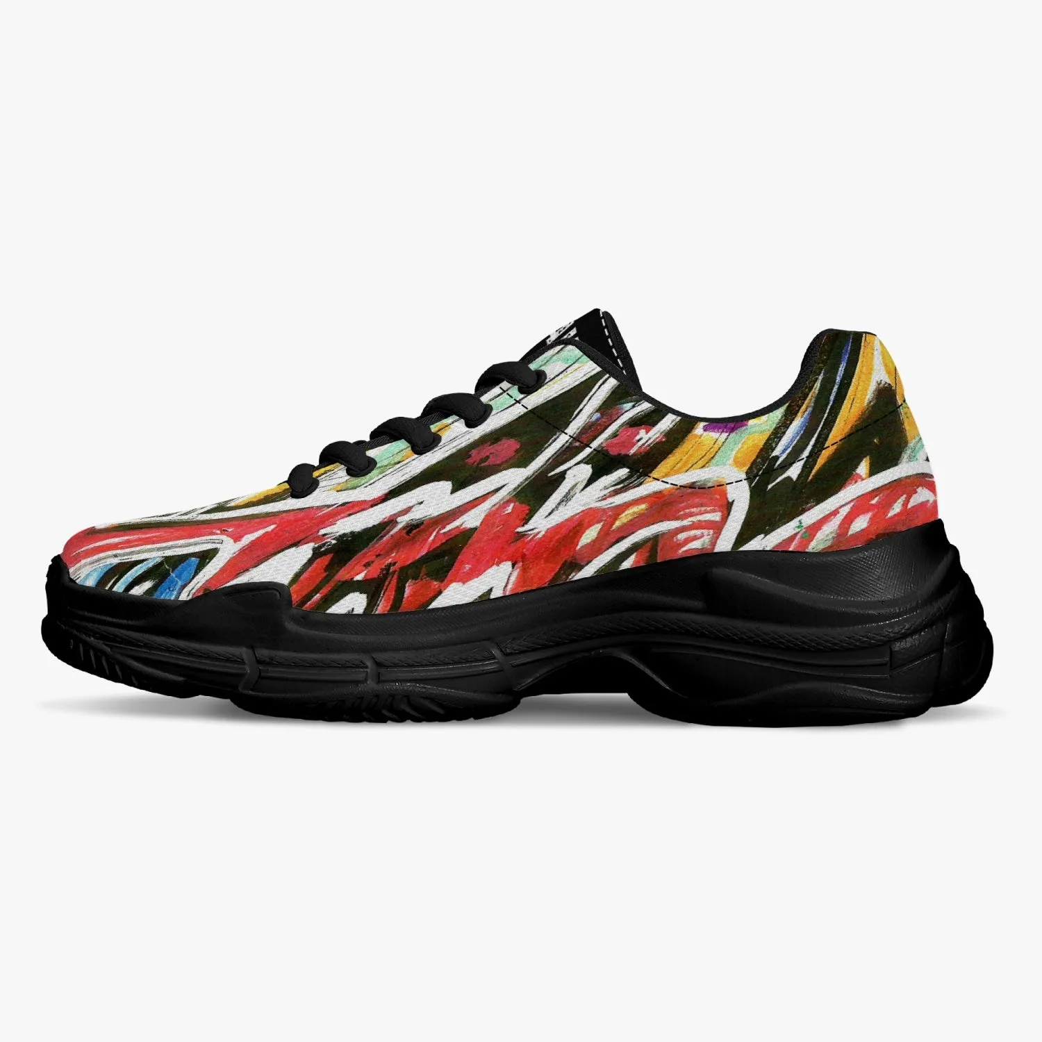 All Colors Trendy Chunky Sneakers - White/COLORS