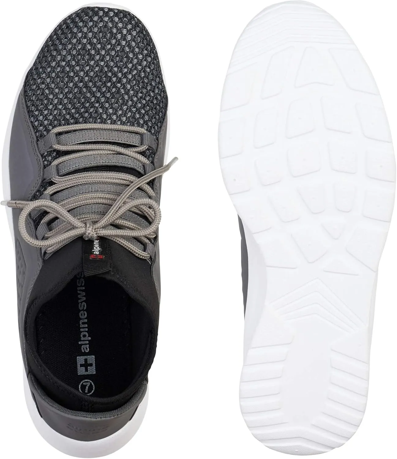Alpine Swiss Mens Fashion Sneakers Lightweight Knit Tennis Shoes