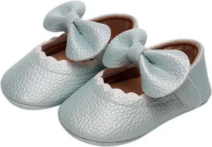 Baby Slip on Shoes Infant Girls Single Shoes Ruffles Bowknot First Walkers Shoes Toddler Sandals Size 5 Toddler Wide