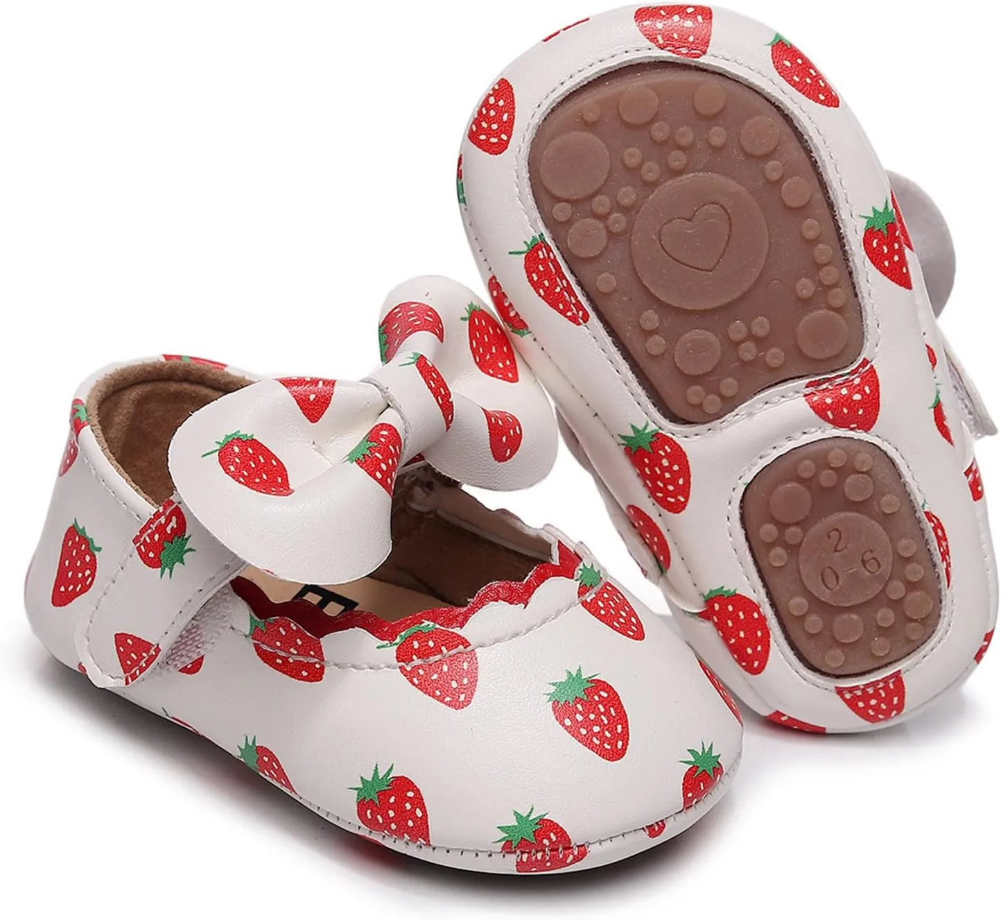 Baby Slip on Shoes Infant Girls Single Shoes Ruffles Bowknot First Walkers Shoes Toddler Sandals Size 5 Toddler Wide