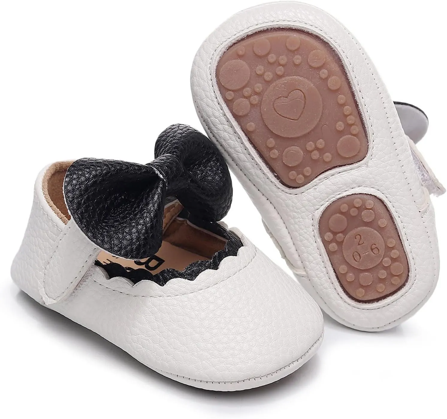 Baby Slip on Shoes Infant Girls Single Shoes Ruffles Bowknot First Walkers Shoes Toddler Sandals Size 5 Toddler Wide