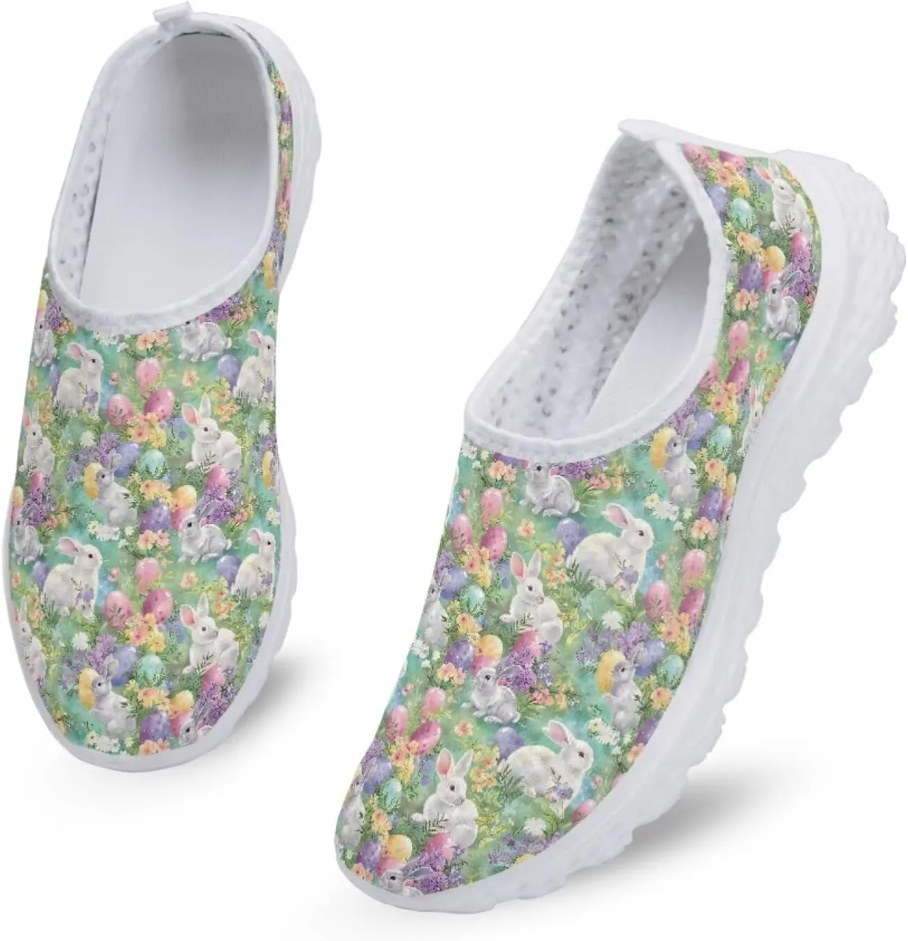 Belidome Animal Print Slip on Sneakers Shoes for Adult Women Men Trainers Lightweight Breathable Comfortable