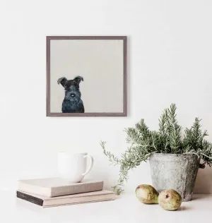 Best Friend - Black Schnauzer Mini Framed Canvas