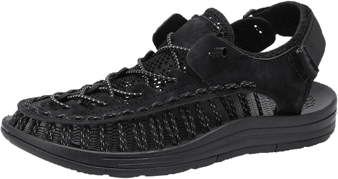 HESBITEUL Mens Sport Sandals Outdoor: Non-Slip MD Slide for Trail Hiking
