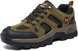 Hiking Boots Mens Walking Shoes Lightweight Trekking Low Casual Outdoor Mountain Trainers Lace-up Sneakers