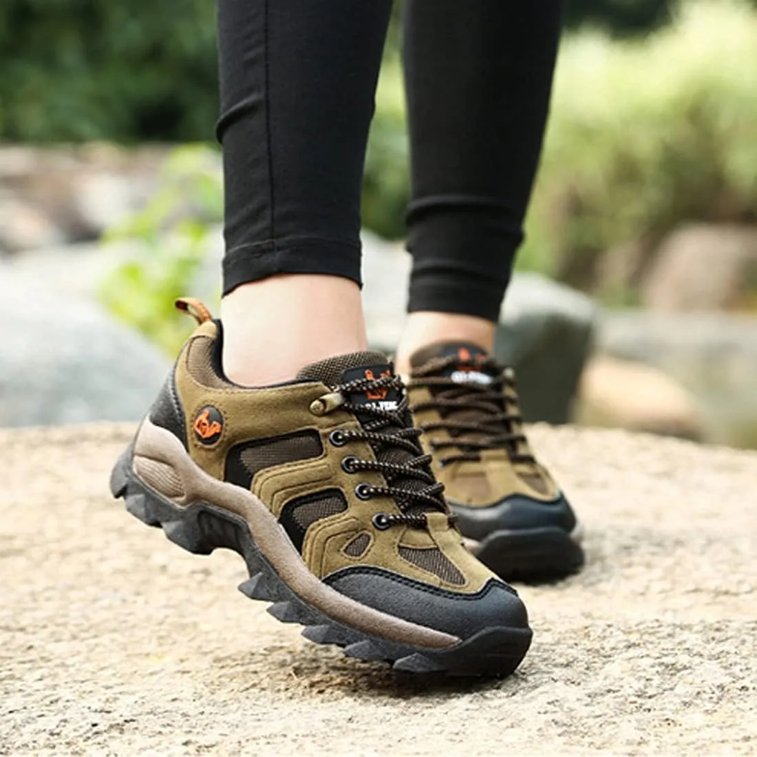 Hiking Boots Mens Walking Shoes Lightweight Trekking Low Casual Outdoor Mountain Trainers Lace-up Sneakers