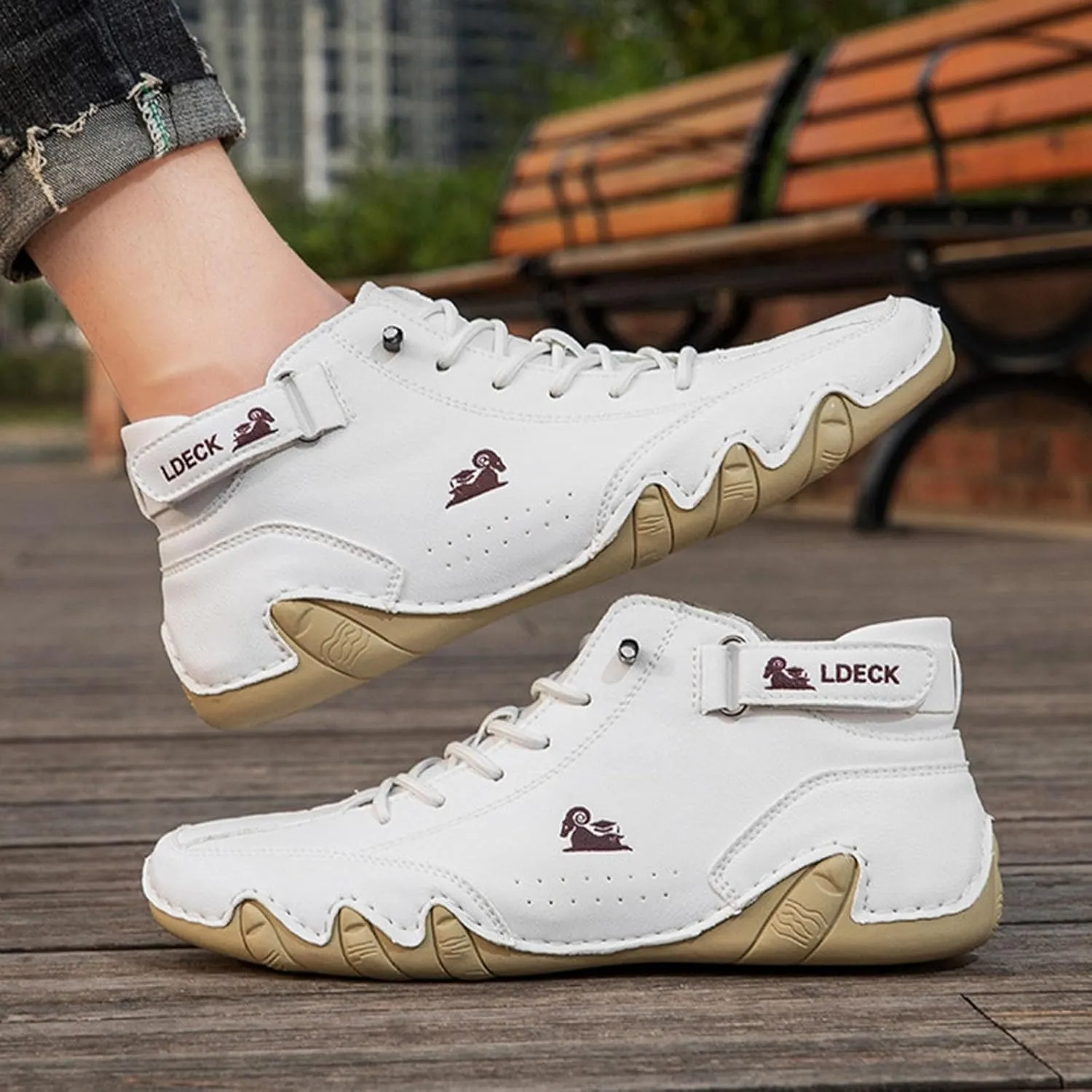 Hiking Shoes for Men Lightweight Driving Shoes Casual Non-Slip Walking Shoes Fashion Comfort Chukka Boots