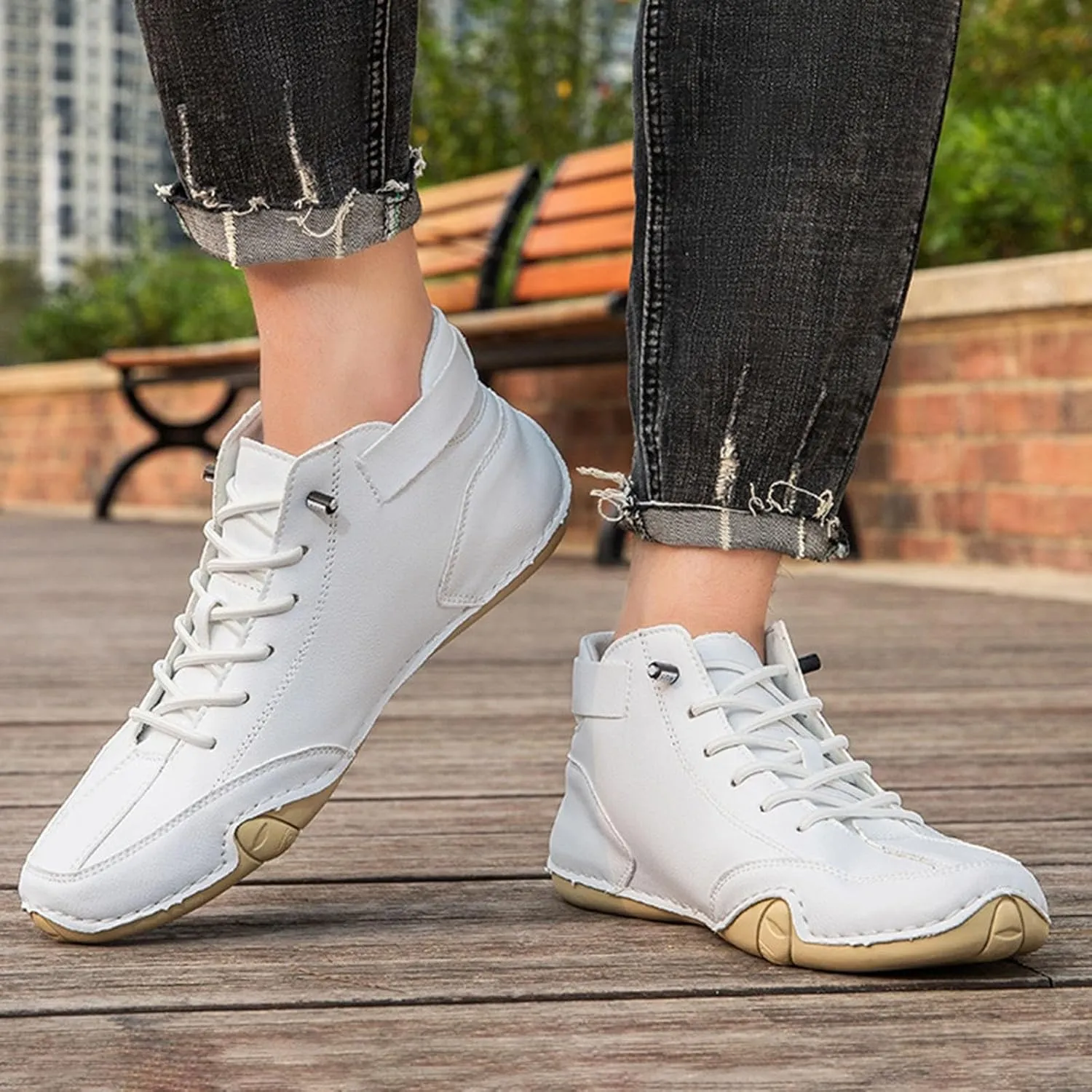 Hiking Shoes for Men Lightweight Driving Shoes Casual Non-Slip Walking Shoes Fashion Comfort Chukka Boots