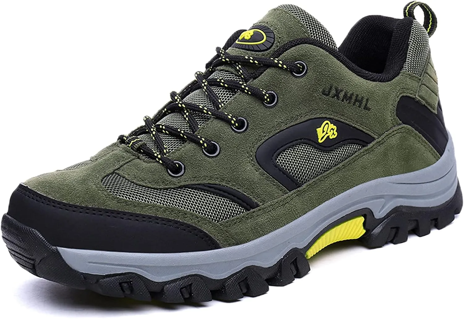 hongrenamz Mens Walking Lightweight Breathable Low Rise Hiking Trekking Waterproof Trainers
