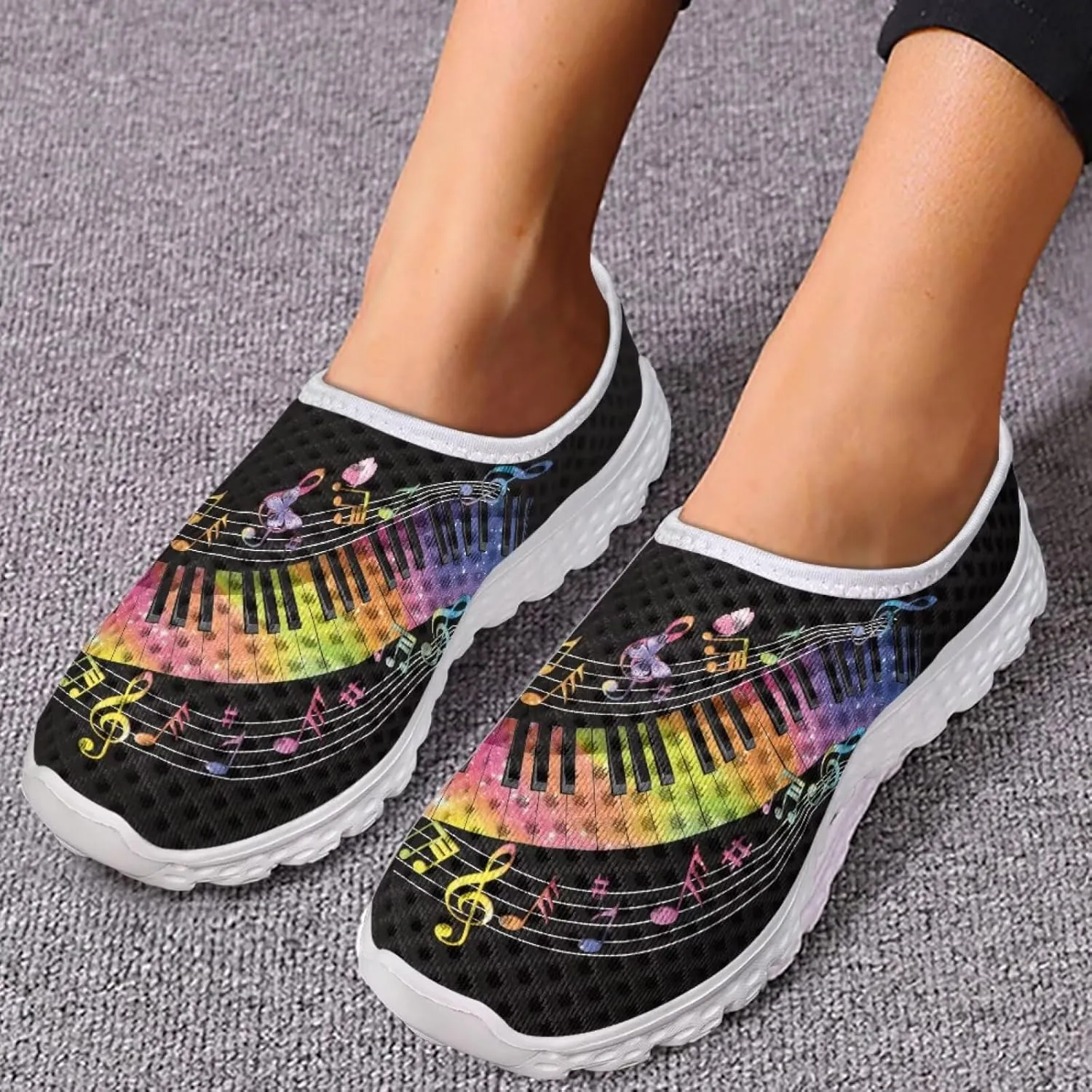 Jeiento American Flag Shoes for Men Women Road Running Shoes Womens Mens Comfortable Walking Tennis Sneakers Athletic Shoes