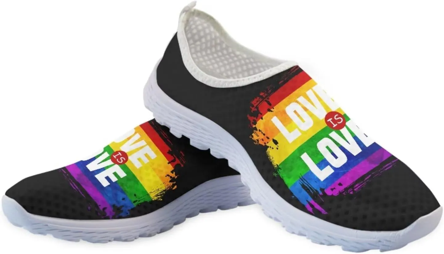Jeiento LGBT Shoes Fashion Sneakers Running Comfortable Sports Walking Tennis Shoes Gifts for Girls Women