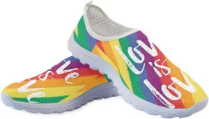 Jeiento LGBT Shoes Fashion Sneakers Running Comfortable Sports Walking Tennis Shoes Gifts for Girls Women