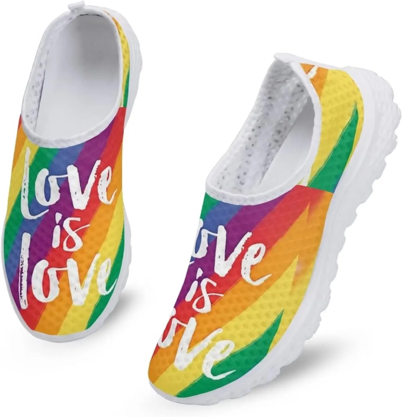 Jeiento LGBT Shoes Fashion Sneakers Running Comfortable Sports Walking Tennis Shoes Gifts for Girls Women