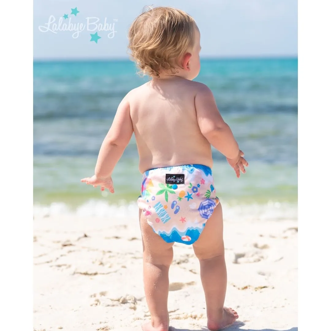 Lalabye Baby One-Size Cloth Diaper Cover ~ Beach Bums
