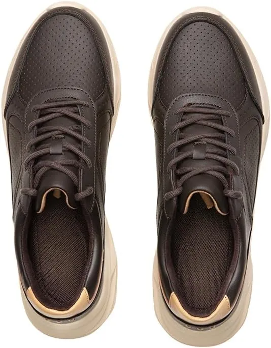 Men's Comfortable Leather Walking Shoes Running Tennis Athletic Gym Workout Cross Training Sneakers