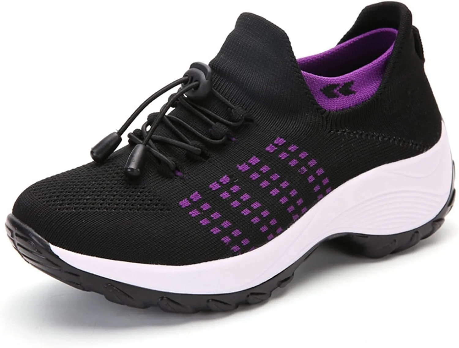 Orthopedic Shoes for Women Sneakers Breathable Walking Shoes Slip on Trainers Lightweight Casual Athletic Thick Bottom