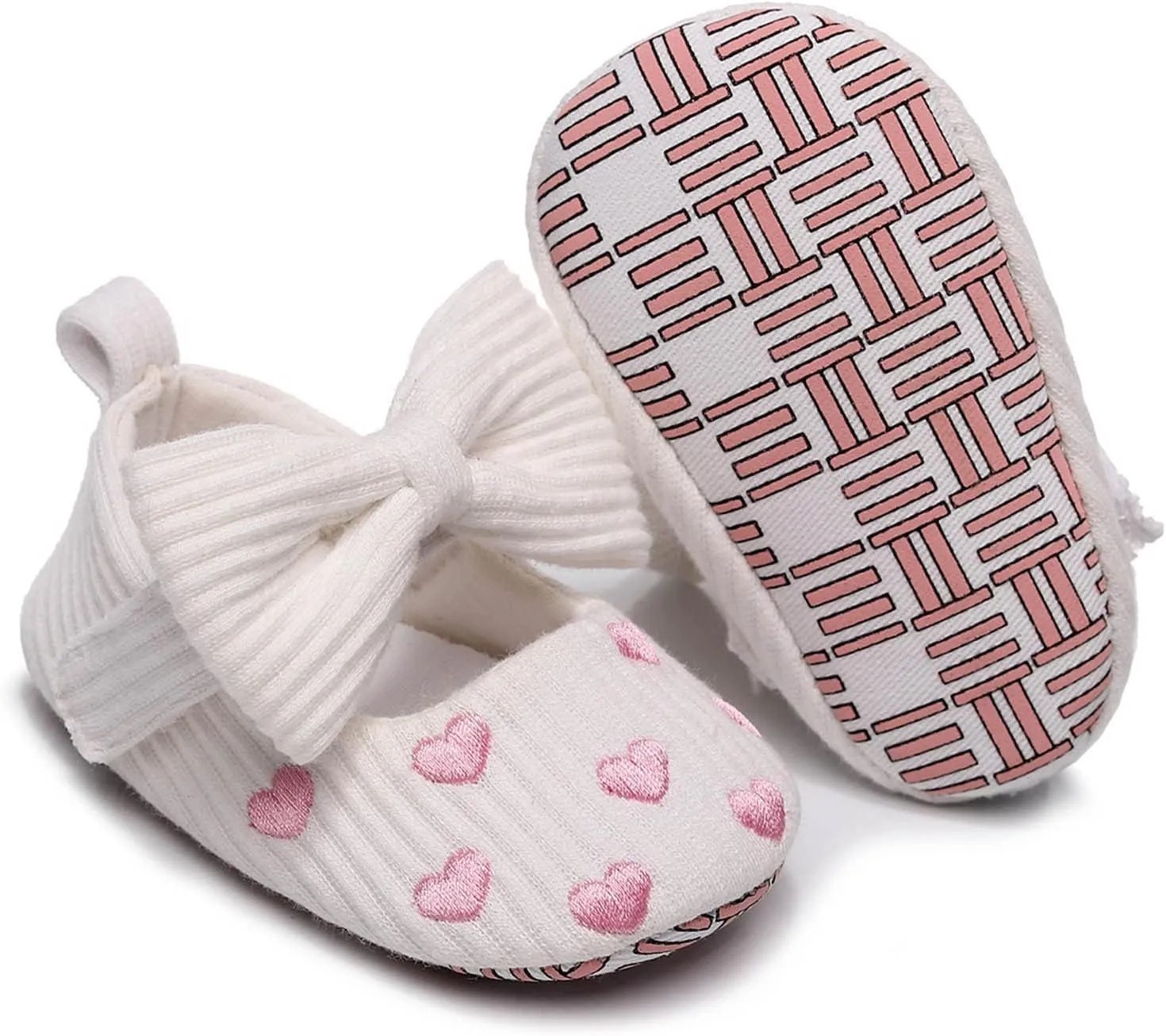 Slip on Canvas Shoes Infant Girls Single Shoes Heart Embroider Bowknot First Walkers Toddler Size 7 Tennis Shoes Boys