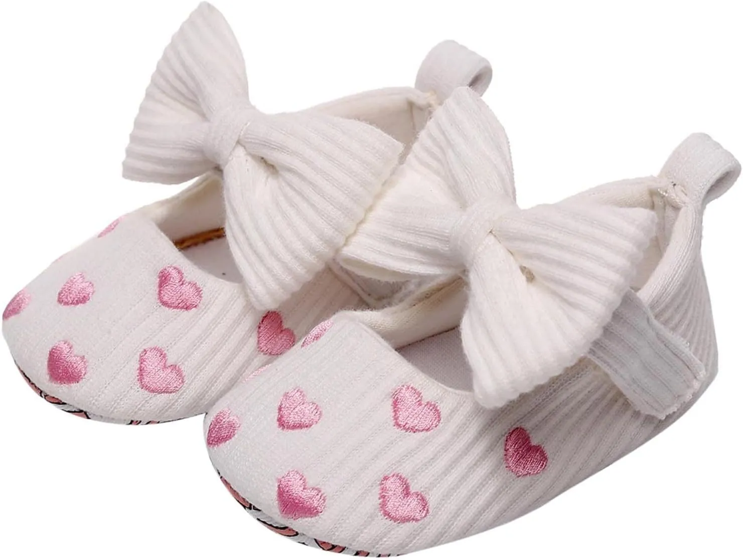Slip on Canvas Shoes Infant Girls Single Shoes Heart Embroider Bowknot First Walkers Toddler Size 7 Tennis Shoes Boys