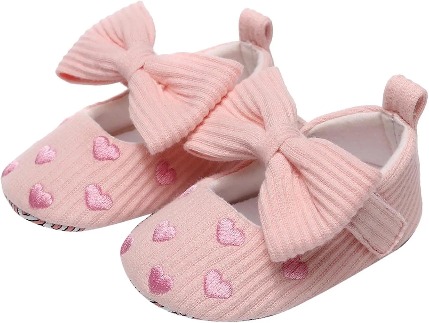 Slip on Canvas Shoes Infant Girls Single Shoes Heart Embroider Bowknot First Walkers Toddler Size 7 Tennis Shoes Boys