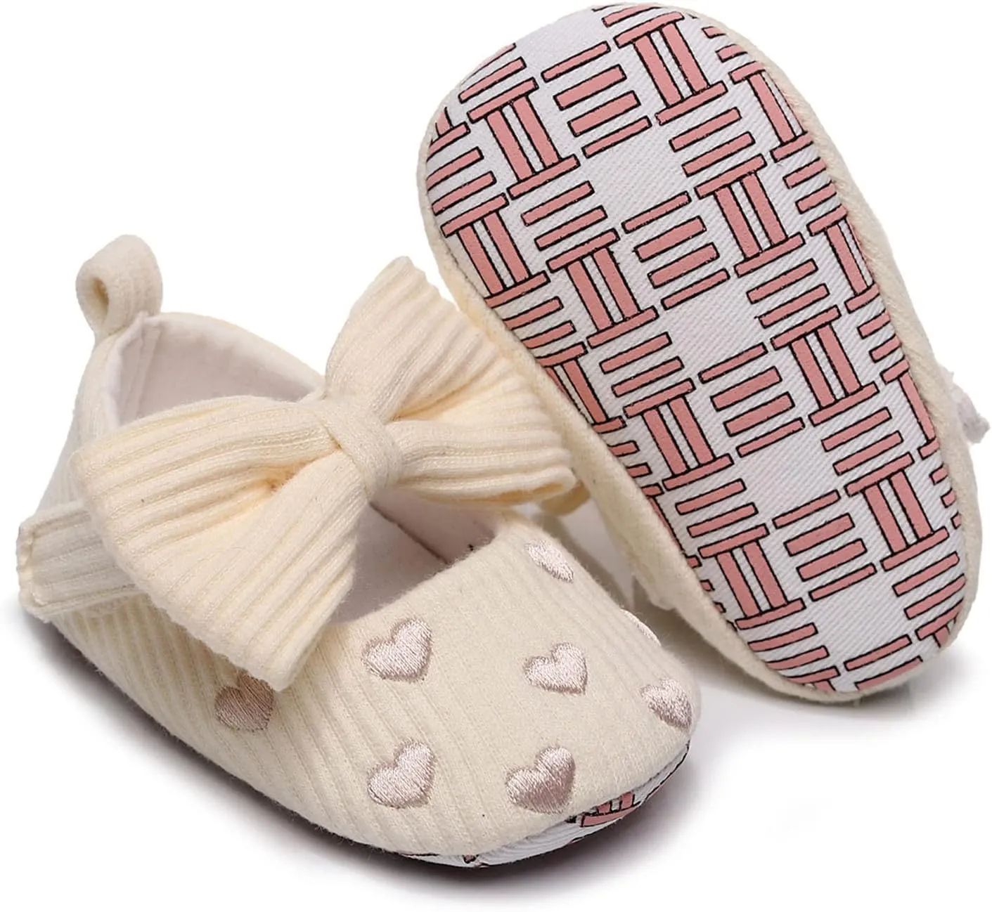 Slip on Canvas Shoes Infant Girls Single Shoes Heart Embroider Bowknot First Walkers Toddler Size 7 Tennis Shoes Boys