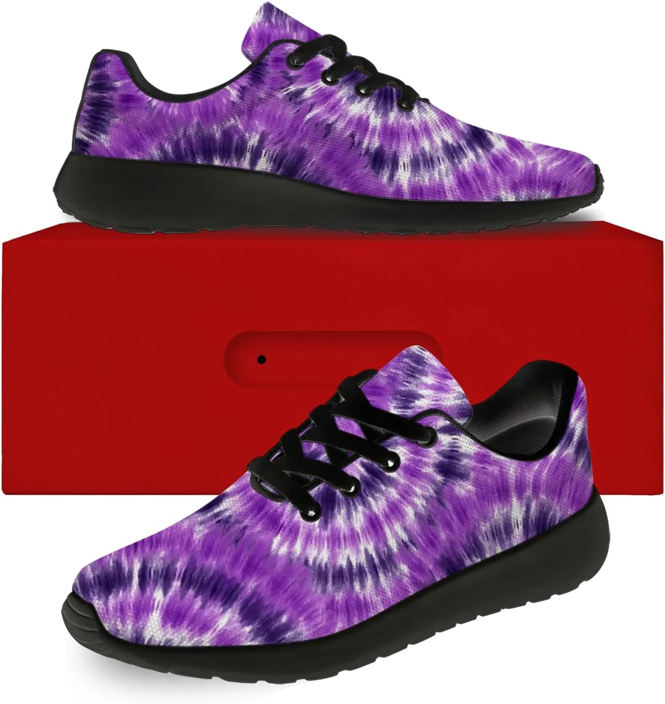 Tie Dye Shoes for Men Women Tennis Shoes Comfortable Walking Sneakers Gifts for Him Her