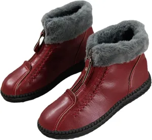 Winter Boots for Women Cute Wide Women's Winter Boots Waterproof Warm Snow Boots Womens Tall Wedge Heel Winter Boots for Women Tall Winter Boots for Women 2023 Leather