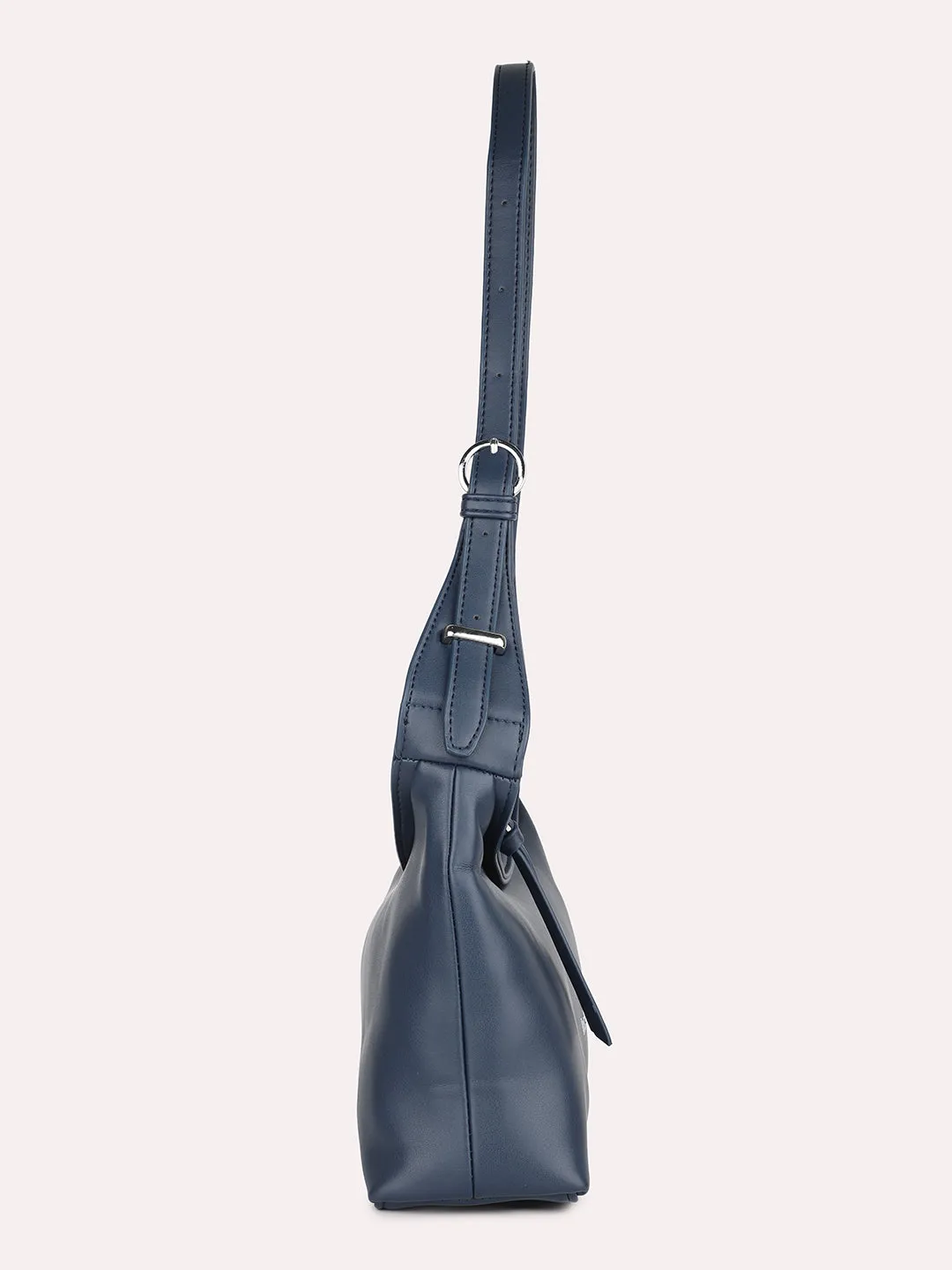 Women Blue Solid Shoulder Bag