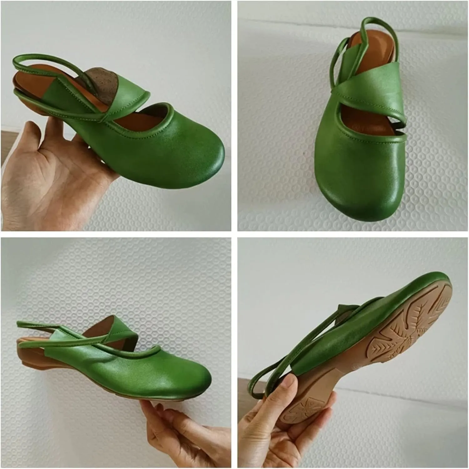 Women's Genuine Leather Moccasins - 3cm Ethnic Summer Platform Flats