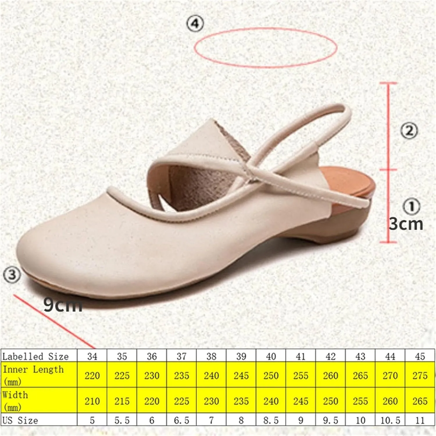 Women's Genuine Leather Moccasins - 3cm Ethnic Summer Platform Flats