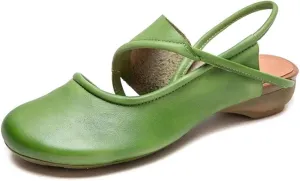 Women's Genuine Leather Moccasins - 3cm Ethnic Summer Platform Flats