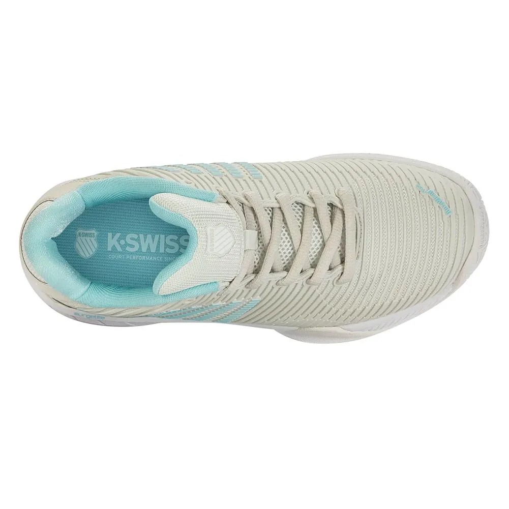 Women's Hypercourt Express 2 White and Blue Glow